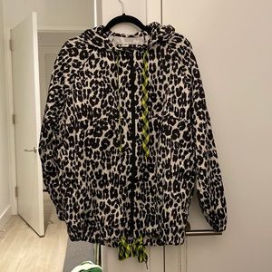Marc Jacobs Leopard Print Water Resistant Jacket